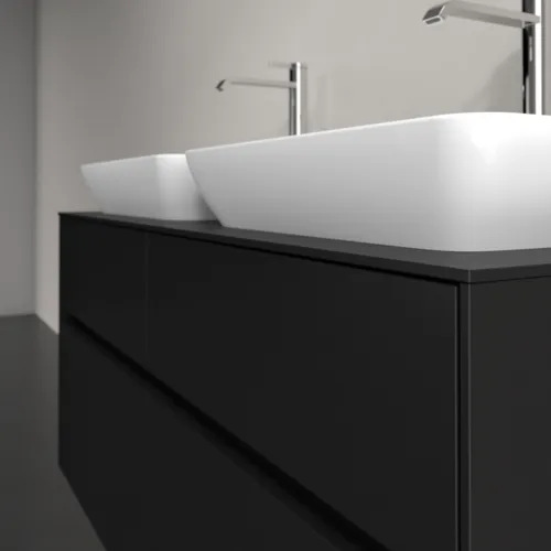 VILLEROY BOCH Toaletní skříňka Collaro, 4 výsuvy, 1200 x 548 x 500 mm, Volcano Black / Volcano Black #C11500VL, obrázek 5