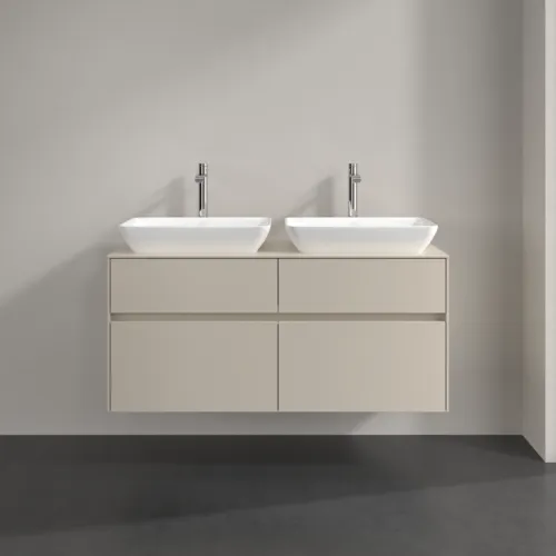 VILLEROY BOCH Toaletní skříňka Collaro, 4 výsuvy, 1200 x 548 x 500 mm, Cashmere Grey / Cashmere Grey #C11500VN, obrázek 3