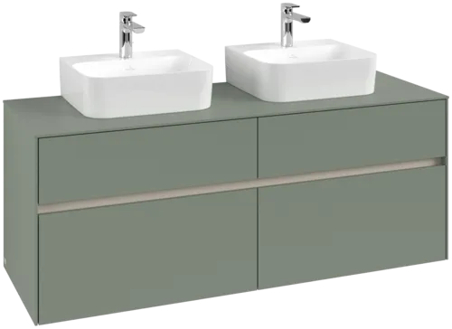 VILLEROY BOCH Toaletní skříňka Collaro, 4 výsuvy, 1400 x 548 x 500 mm, Soft Green / Soft Green #C10300AF