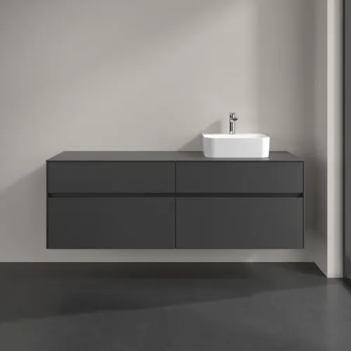 VILLEROY BOCH Toaletní skříňka Collaro, s osvětlením, 4 výsuvy, 1600 x 548 x 500 mm, Grafit / Grafit #C106B0VR, obrázek 3