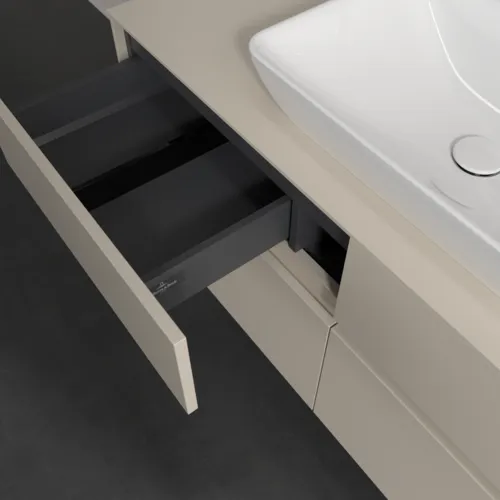 VILLEROY BOCH Toaletní skříňka Collaro, s osvětlením, 4 výsuvy, 1200 x 548 x 500 mm, Cashmere Grey / Cashmere Grey #C112B0VN, obrázek 8