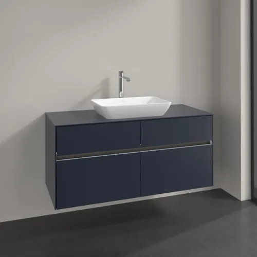 VILLEROY BOCH Toaletní skříňka Collaro, s osvětlením, 4 výsuvy, 1200 x 548 x 500 mm, Marine Blue / Marine Blue #C112B0VQ, obrázek 2