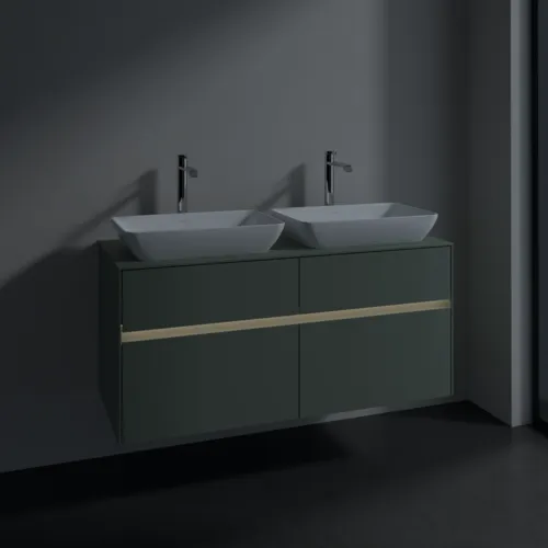 VILLEROY BOCH Toaletní skříňka Collaro, s osvětlením, 4 výsuvy, 1200 x 548 x 500 mm, Soft Green / Soft Green #C115B0AF, obrázek 5