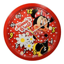 Nástěnné hodiny Disney motiv - Minnie Mouse, průměr 25 cm
