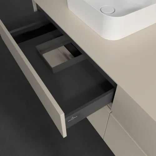 VILLEROY BOCH Toaletní skříňka Collaro, s osvětlením, 4 výsuvy, 1600 x 548 x 500 mm, Cashmere Grey / Cashmere Grey #C105B0VN, obrázek 8
