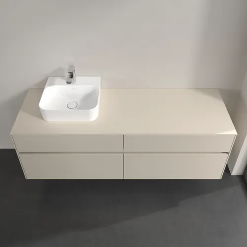 VILLEROY BOCH Toaletní skříňka Collaro, s osvětlením, 4 výsuvy, 1600 x 548 x 500 mm, Cashmere Grey / Cashmere Grey #C105B0VN, obrázek 4
