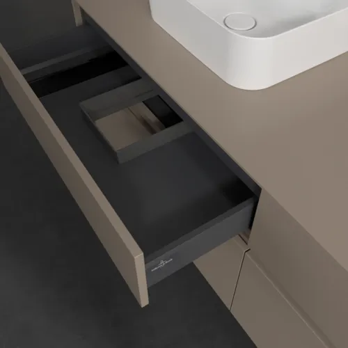 VILLEROY BOCH Toaletní skříňka Collaro, s osvětlením, 4 výsuvy, 1600 x 548 x 500 mm, taupe / taupe #C105B0VM, obrázek 8