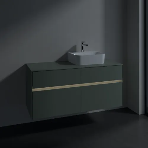 VILLEROY BOCH Toaletní skříňka Collaro, s osvětlením, 4 výsuvy, 1200 x 548 x 500 mm, Soft Green / Soft Green #C099B0AF, obrázek 5