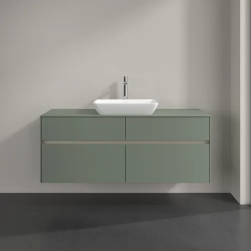 VILLEROY BOCH Toaletní skříňka Collaro, 4 výsuvy, 1400 x 548 x 500 mm, Soft Green / Soft Green #C11600AF, obrázek 3
