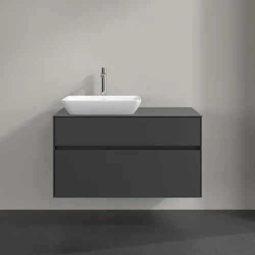 VILLEROY BOCH Collaro toaletní skříňka, 2 výsuvy, 1000 x 548 x 500 mm, grafit / grafit #C11000VR, obrázek 3