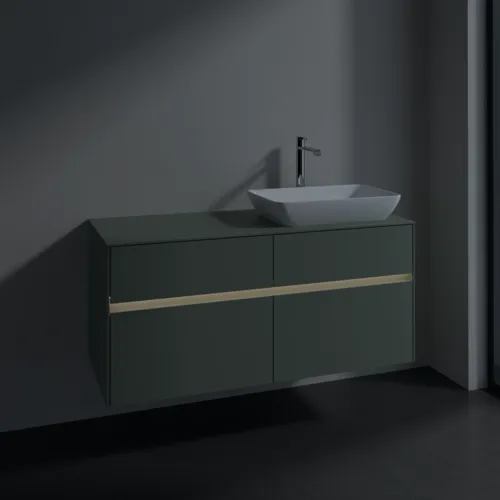 VILLEROY BOCH Toaletní skříňka Collaro, s osvětlením, 4 výsuvy, 1200 x 548 x 500 mm, Soft Green / Soft Green #C114B0AF, obrázek 5