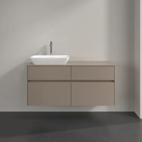 VILLEROY BOCH Toaletní skříňka Collaro, 4 výsuvy, 1200 x 548 x 500 mm, taupe / taupe #C11300VM, obrázek 3