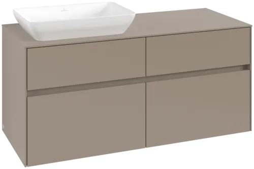 VILLEROY BOCH Toaletní skříňka Collaro, 4 výsuvy, 1200 x 548 x 500 mm, taupe / taupe #C11300VM