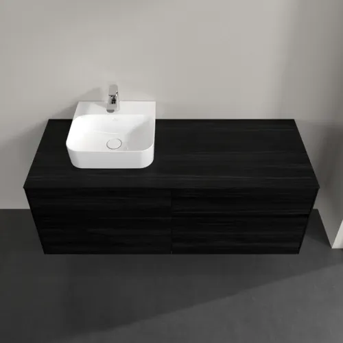 VILLEROY BOCH Toaletní skříňka Collaro, 4 výsuvy, 1400 x 548 x 500 mm, černý dub / černý dub #C10100AB, obrázek 4