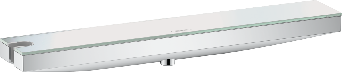 HANSGROHE Rainfinity Přípojka hadice Porter 500 se sprchovým držákem a poličkou do sprchy vlevo chrom 26843000
