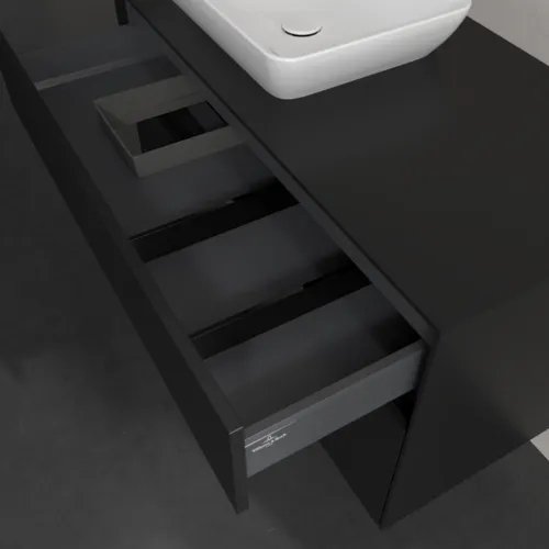 VILLEROY BOCH Collaro toaletní skříňka, s osvětlením, 2 výsuvy, 1000 x 548 x 500 mm, Volcano Black / Volcano Black #C110B0VL, obrázek 8