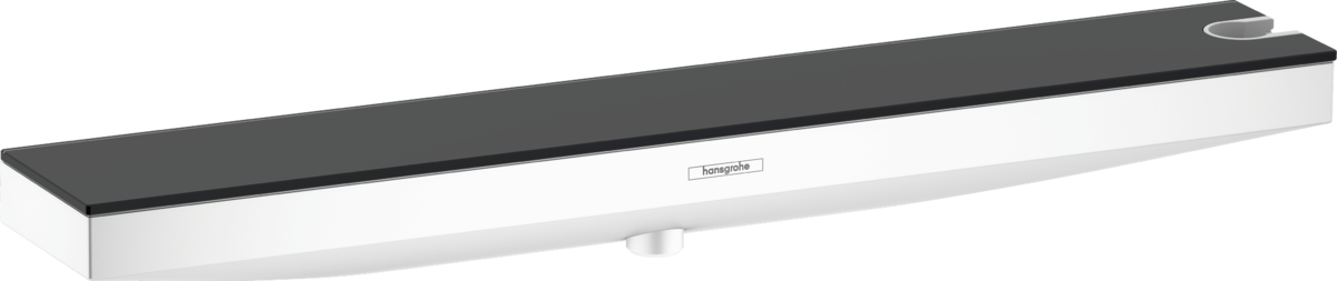 HANSGROHE Rainfinity Přípojka hadice Porter 500 se sprchovým držákem a poličkou do sprchy vpravo matná bílá 26858700