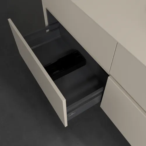 VILLEROY BOCH Toaletní skříňka Collaro, s osvětlením, 4 výsuvy, 1400 x 548 x 500 mm, Cashmere Grey / Cashmere Grey #C102B0VN, obrázek 7