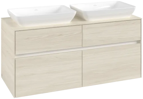 VILLEROY BOCH Toaletní skříňka Collaro, 4 výsuvy, 1200 x 548 x 500 mm, bílý dub / bílý dub #C11500AA