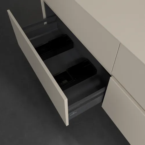 VILLEROY BOCH Toaletní skříňka Collaro, 4 výsuvy, 1600 x 548 x 500 mm, Cashmere Grey / Cashmere Grey #C10600VN, obrázek 6