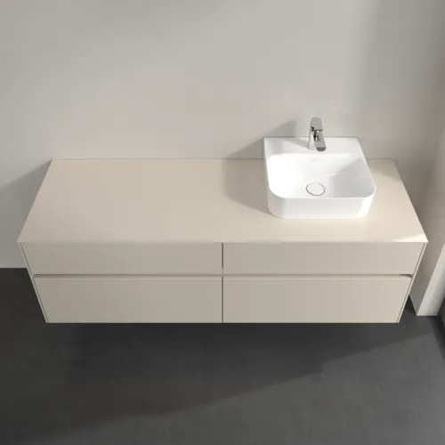 VILLEROY BOCH Toaletní skříňka Collaro, 4 výsuvy, 1600 x 548 x 500 mm, Cashmere Grey / Cashmere Grey #C10600VN, obrázek 4