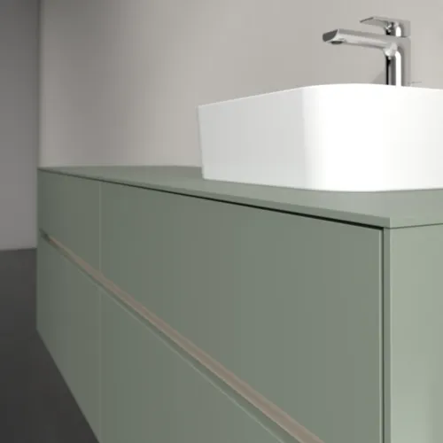 VILLEROY BOCH Toaletní skříňka Collaro, s osvětlením, 4 výsuvy, 1600 x 548 x 500 mm, Soft Green / Soft Green #C106B0AF, obrázek 6