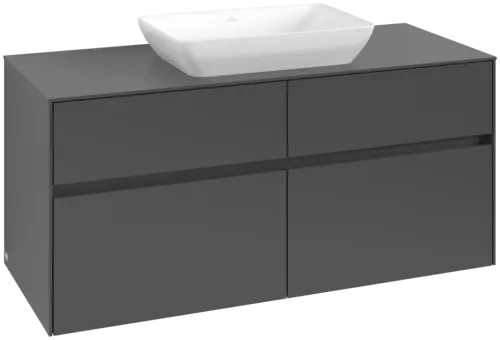 VILLEROY BOCH Collaro toaletní skříňka, 4 výsuvy, 1200 x 548 x 500 mm, Grafit / Grafit #C11200VR