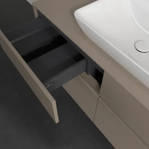 VILLEROY BOCH Toaletní skříňka Collaro, 4 výsuvy, 1200 x 548 x 500 mm, taupe / taupe #C11200VM, obrázek 7