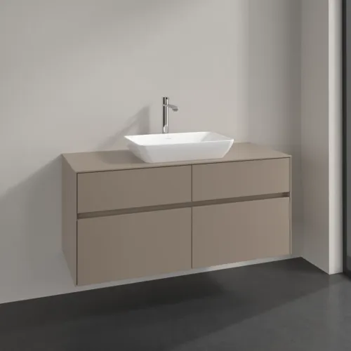 VILLEROY BOCH Toaletní skříňka Collaro, 4 výsuvy, 1200 x 548 x 500 mm, taupe / taupe #C11200VM, obrázek 2