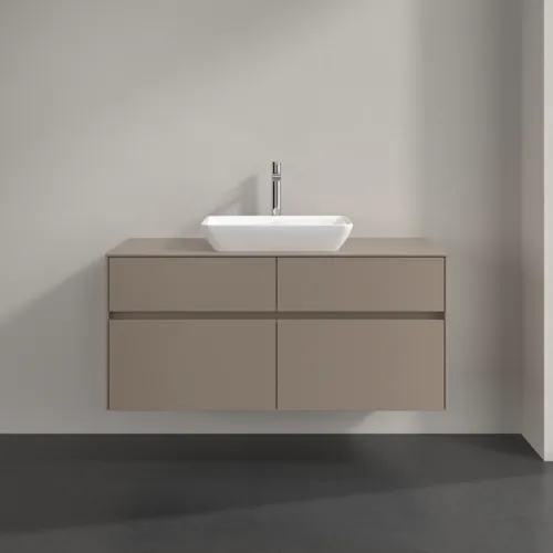 VILLEROY BOCH Toaletní skříňka Collaro, 4 výsuvy, 1200 x 548 x 500 mm, taupe / taupe #C11200VM, obrázek 3