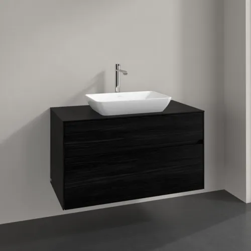 VILLEROY BOCH Toaletní skříňka Collaro, 2 výsuvy, 1000 x 548 x 500 mm, černý dub / černý dub #C10900AB, obrázek 2