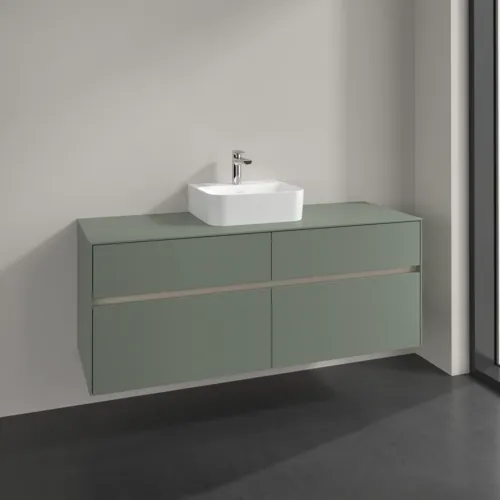 VILLEROY BOCH Toaletní skříňka Collaro, 4 výsuvy, 1400 x 548 x 500 mm, Soft Green / Soft Green #C10000AF, obrázek 2