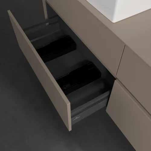 VILLEROY BOCH Toaletní skříňka Collaro, 4 výsuvy, 1600 x 548 x 500 mm, taupe / taupe #C13500VM, obrázek 6