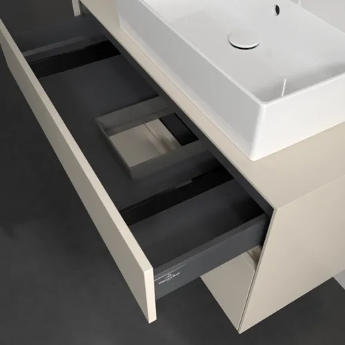 VILLEROY BOCH Toaletní skříňka Collaro, 2 výsuvy, 1000 x 548 x 500 mm, Cashmere Grey / Cashmere Grey #C12700VN, obrázek 7