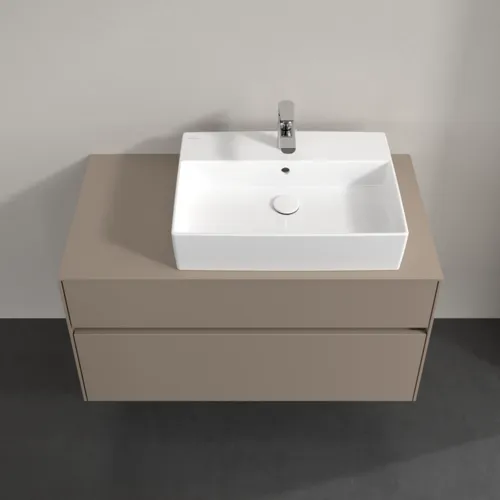 VILLEROY BOCH Toaletní skříňka Collaro, 2 výsuvy, 1000 x 548 x 500 mm, taupe / taupe #C12700VM, obrázek 4