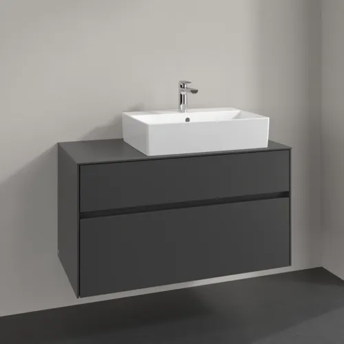 VILLEROY BOCH Collaro toaletní skříňka, 2 výsuvy, 1000 x 548 x 500 mm, grafit / grafit #C12700VR, obrázek 2