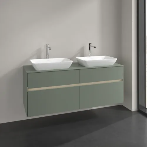 VILLEROY BOCH Toaletní skříňka Collaro, s osvětlením, 4 výsuvy, 1400 x 548 x 500 mm, Soft Green / Soft Green #C119B0AF, obrázek 2