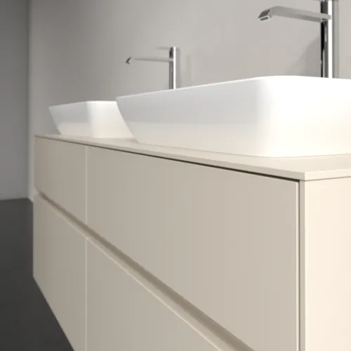 VILLEROY BOCH Toaletní skříňka Collaro, 4 výsuvy, 1400 x 548 x 500 mm, Cashmere Grey / Cashmere Grey #C11900VN, obrázek 5