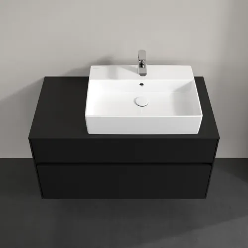 VILLEROY BOCH Collaro toaletní skříňka, 2 výsuvy, 1000 x 548 x 500 mm, Volcano Black / Volcano Black #C12700VL, obrázek 4