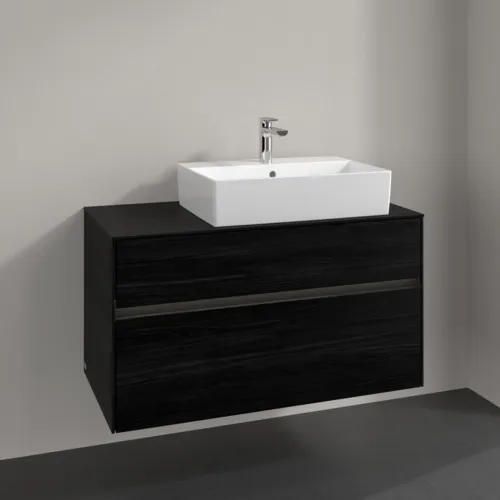 VILLEROY BOCH Toaletní skříňka Collaro, s osvětlením, 2 výsuvy, 1000 x 548 x 500 mm, černý dub / černý dub #C127B0AB, obrázek 2