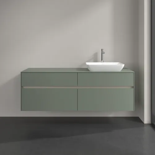 VILLEROY BOCH Toaletní skříňka Collaro, 4 výsuvy, 1600 x 548 x 500 mm, Soft Green / Soft Green #C12200AF, obrázek 3