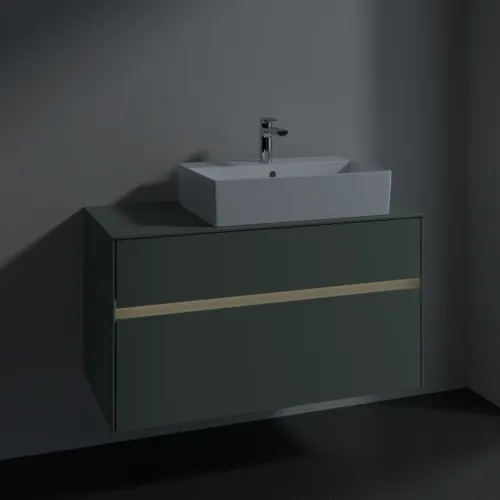 VILLEROY BOCH Collaro toaletní skříňka, s osvětlením, 2 výsuvy, 1000 x 548 x 500 mm, Soft Green / Soft Green #C127B0AF, obrázek 5