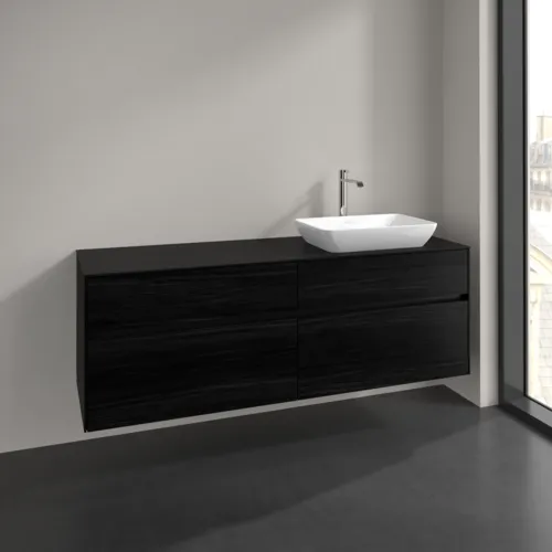 VILLEROY BOCH Toaletní skříňka Collaro, 4 výsuvy, 1600 x 548 x 500 mm, černý dub / černý dub #C12200AB, obrázek 2