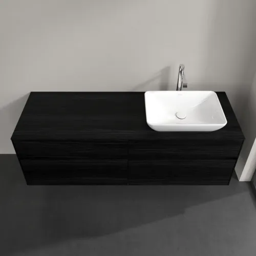 VILLEROY BOCH Toaletní skříňka Collaro, 4 výsuvy, 1600 x 548 x 500 mm, černý dub / černý dub #C12200AB, obrázek 4
