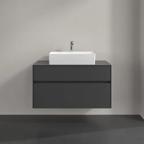 VILLEROY BOCH Collaro toaletní skříňka, s osvětlením, 2 výsuvy, 1000 x 548 x 500 mm, Grafit / Grafit #C125B0VR, obrázek 3