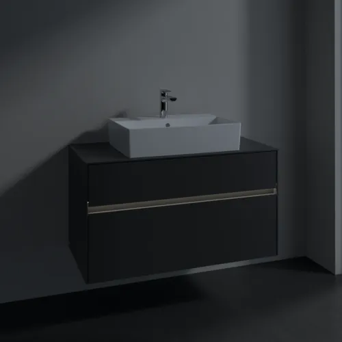 VILLEROY BOCH Collaro toaletní skříňka, s osvětlením, 2 výsuvy, 1000 x 548 x 500 mm, Grafit / Grafit #C125B0VR, obrázek 5