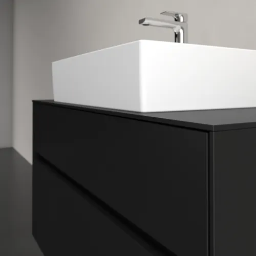 VILLEROY BOCH Collaro toaletní skříňka, s osvětlením, 2 výsuvy, 1000 x 548 x 500 mm, Volcano Black / Volcano Black #C125B0VL, obrázek 6