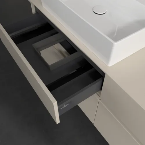 VILLEROY BOCH Toaletní skříňka Collaro, s osvětlením, 4 výsuvy, 1400 x 548 x 500 mm, Cashmere Grey / Cashmere Grey #C132B0VN, obrázek 8