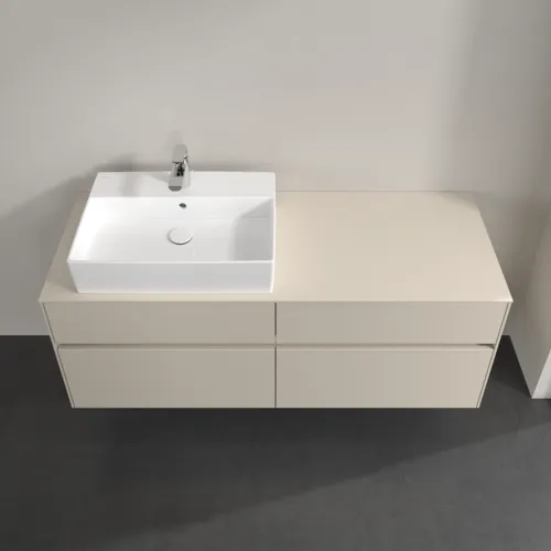 VILLEROY BOCH Toaletní skříňka Collaro, s osvětlením, 4 výsuvy, 1400 x 548 x 500 mm, Cashmere Grey / Cashmere Grey #C132B0VN, obrázek 4
