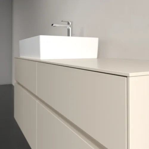 VILLEROY BOCH Toaletní skříňka Collaro, s osvětlením, 4 výsuvy, 1400 x 548 x 500 mm, Cashmere Grey / Cashmere Grey #C132B0VN, obrázek 6
